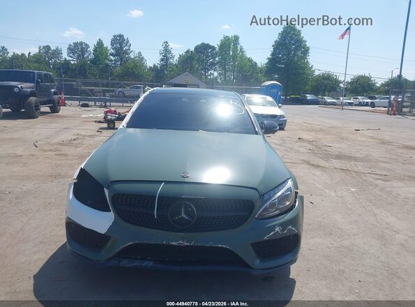 55SWF6EB8GU143763 2016 MERCEDES-BENZ C-CLASS Зеленый Вид задней части салона