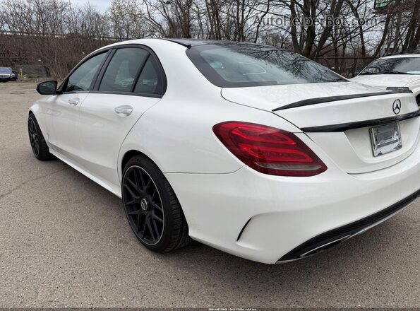55SWF6EB9GU125806 2016 MERCEDES-BENZ C White Задня ліва чверть