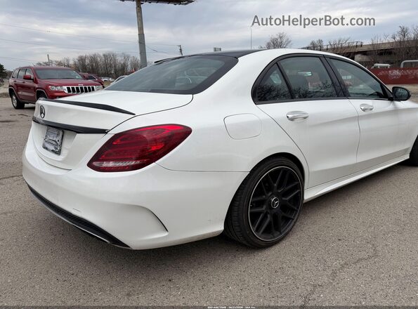 55SWF6EB9GU125806 2016 MERCEDES-BENZ C White Задня права чверть