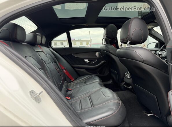 55SWF6EB9GU125806 2016 MERCEDES-BENZ C White Вид задніх сидінь