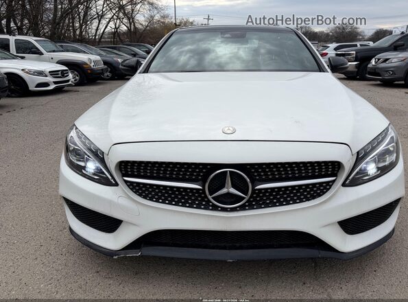 55SWF6EB9GU125806 2016 MERCEDES-BENZ C White Вид ззаду