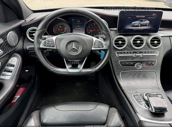 55SWF6EB9GU125806 2016 MERCEDES-BENZ C White Вид щитка приладів