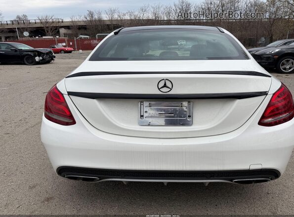 55SWF6EB9GU125806 2016 MERCEDES-BENZ C White Вид панелі приладів