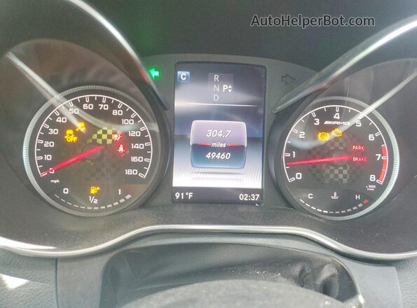 55SWF6EB9JU236198 2018 MERCEDES-BENZ C Silver Widok zestawu wskaźników