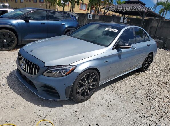 55SWF6EB9JU236198 2018 MERCEDES-BENZ C Silver Przód lewy