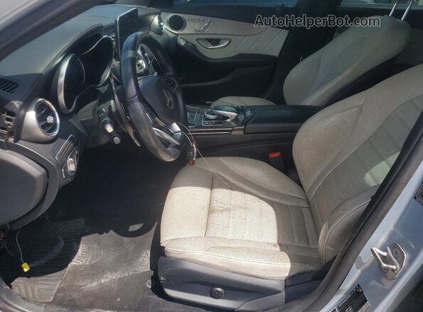55SWF6EB9JU236198 2018 MERCEDES-BENZ C Silver Widok wnętrza z przodu