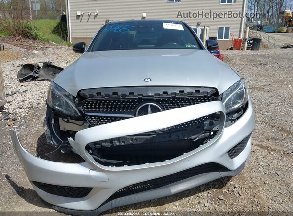 55SWF6EBXHU194733 2017 MERCEDES-BENZ AMG C 43 Silver Instrument cluster view