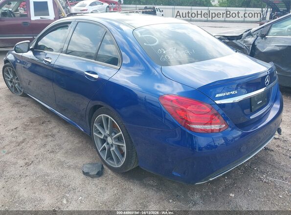 55SWF6EBXJU267430 2018 MERCEDES-BENZ AMG C 43 Blue Tył lewy
