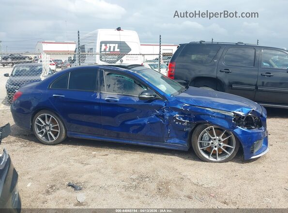 55SWF6EBXJU267430 2018 MERCEDES-BENZ AMG C 43 Blue Widok zestawu wskaźników