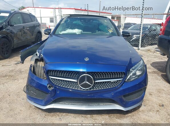 55SWF6EBXJU267430 2018 MERCEDES-BENZ AMG C 43 Blue Widok deski rozdzielczej
