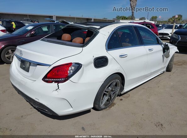 55SWF8DB0KU284123 2019 MERCEDES-BENZ C-CLASS White Rear right