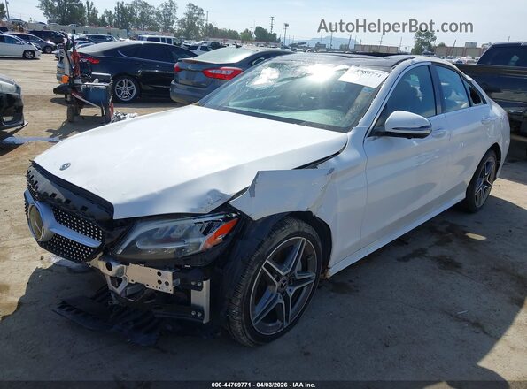55SWF8DB0KU284123 2019 MERCEDES-BENZ C-CLASS White Front left