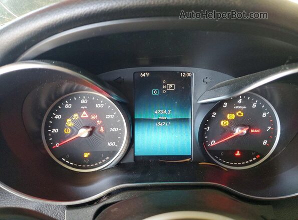 55SWF8DB1KU286799 2019 MERCEDES-BENZ C Серый Вид щитка приборов