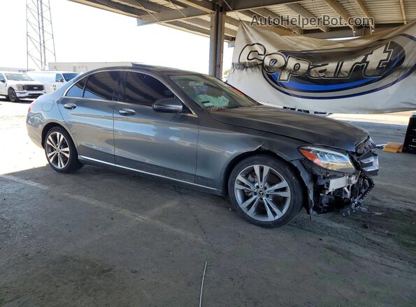 55SWF8DB1KU286799 2019 MERCEDES-BENZ C Серый Передняя правая четверть