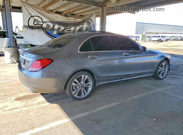 55SWF8DB1KU286799 2019 MERCEDES-BENZ C Серый Задняя правая четверть