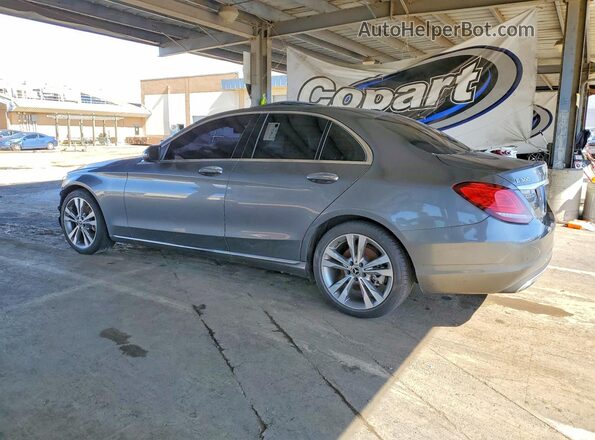 55SWF8DB1KU286799 2019 MERCEDES-BENZ C Серый Задняя левая четверть