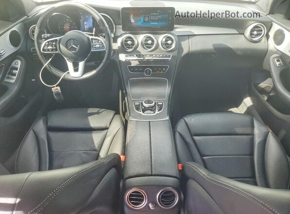 55SWF8DB1KU315007 2019 MERCEDES-BENZ C White Widok deski rozdzielczej