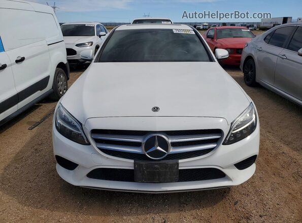 55SWF8DB1KU315007 2019 MERCEDES-BENZ C White Widok z przodu