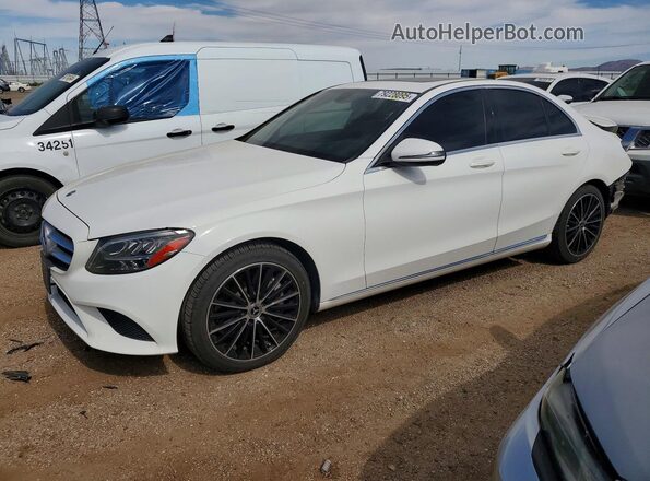 55SWF8DB1KU315007 2019 MERCEDES-BENZ C White Przód lewy