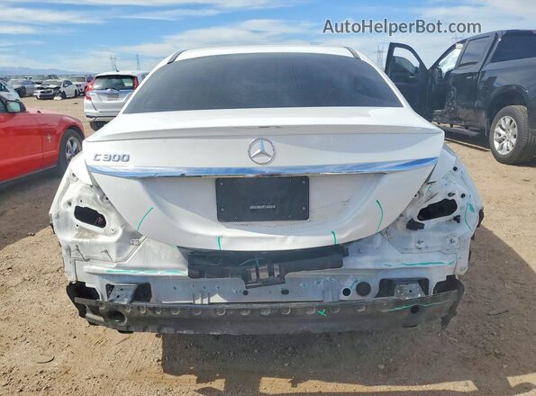55SWF8DB1KU315007 2019 MERCEDES-BENZ C White Widok z tyłu