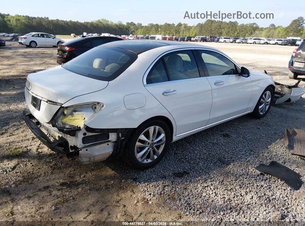 55SWF8DB1KU321681 2019 MERCEDES-BENZ C-CLASS White Հետևի աջ