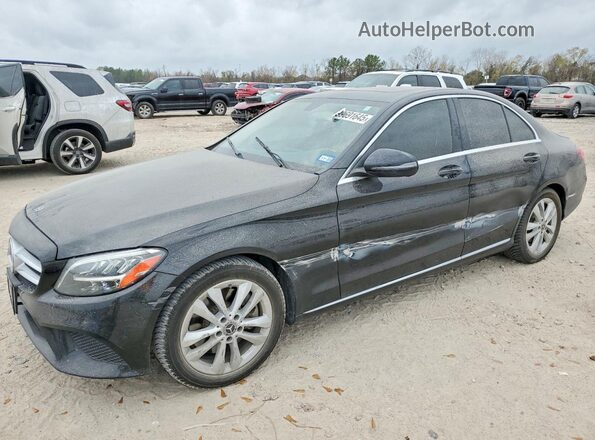 55SWF8DB2KU295317 2019 MERCEDES-BENZ C Black Front left