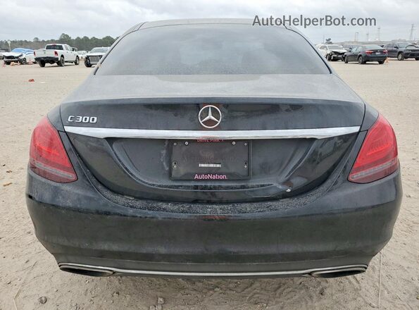 55SWF8DB2KU295317 2019 MERCEDES-BENZ C Black Rear view