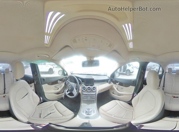 55SWF8DB2KU295317 2019 MERCEDES-BENZ C Black 360 interior view