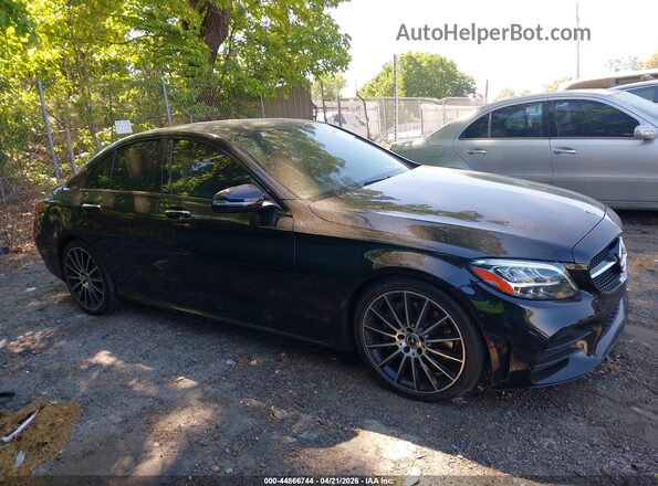 55SWF8DB2KU299464 2019 MERCEDES-BENZ C-CLASS Black Widok wnętrza z tyłu