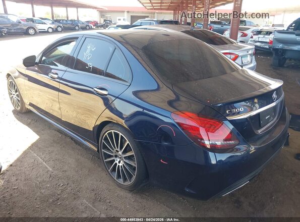 55SWF8DB3KU284911 2019 MERCEDES-BENZ C-CLASS Blue Tył lewy