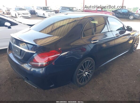 55SWF8DB3KU284911 2019 MERCEDES-BENZ C-CLASS Blue Tył prawy