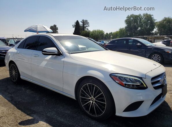 55SWF8DB8KU296892 2019 MERCEDES-BENZ C White წინა მარჯვენა