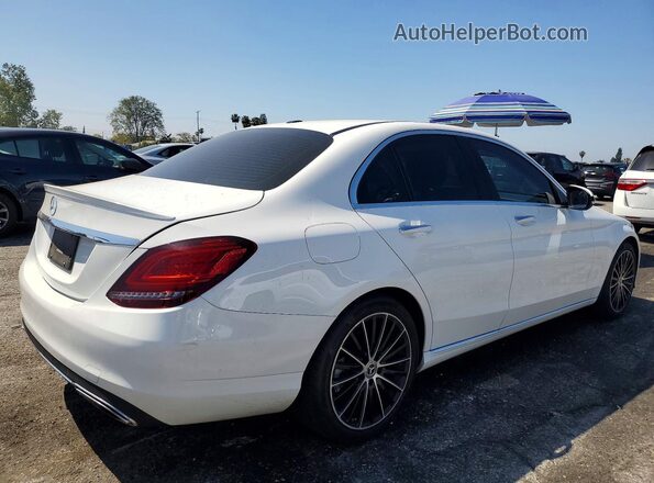 55SWF8DB8KU296892 2019 MERCEDES-BENZ C White უკანა მარჯვენა