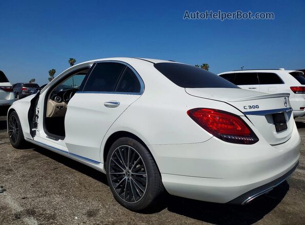 55SWF8DB8KU296892 2019 MERCEDES-BENZ C White უკანა მარცხენა