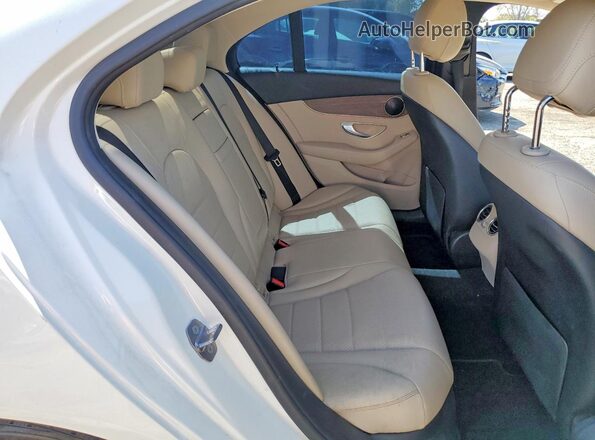 55SWF8DB8KU296892 2019 MERCEDES-BENZ C White უკანა სავარძლების ხედი