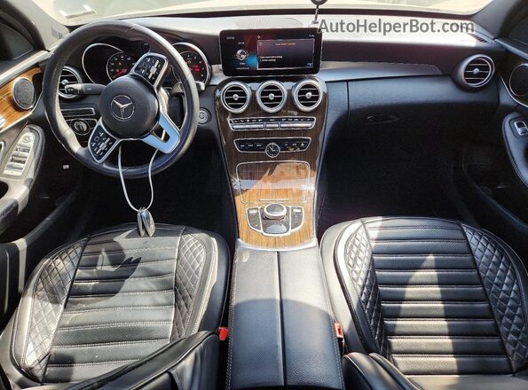 55SWF8DBXKU303695 2019 MERCEDES-BENZ C Black წინა პანელის ხედი