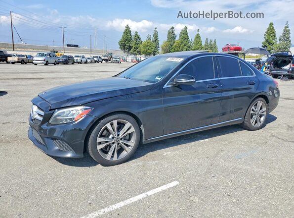 55SWF8DBXKU303695 2019 MERCEDES-BENZ C Black წინა მარცხენა ხედი სამი მეოთხედიდან