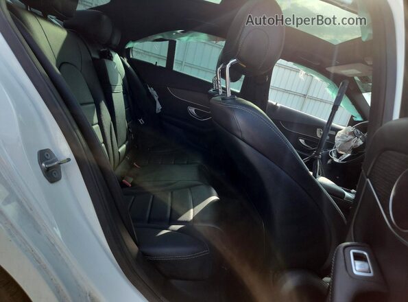 55SWF8EB0KU286761 2019 MERCEDES-BENZ C White Widok tylnych siedzeń