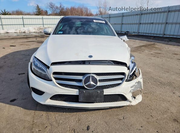 55SWF8EB0KU286761 2019 MERCEDES-BENZ C White Widok z przodu