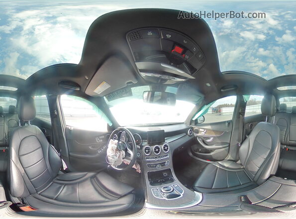 55SWF8EB0KU286761 2019 MERCEDES-BENZ C White Widok naklejki z numerem VIN