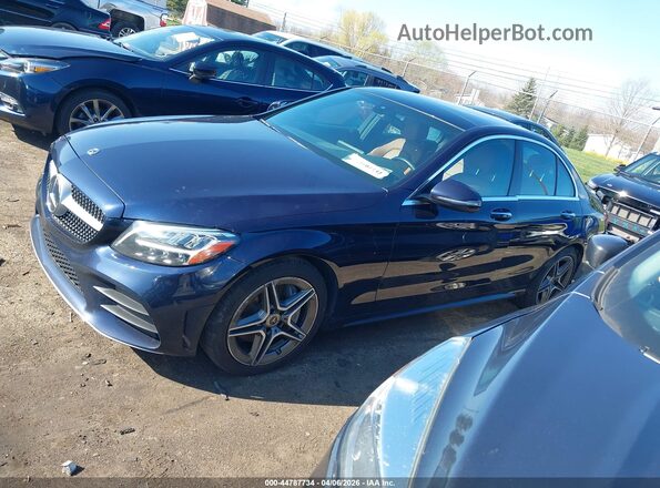 55SWF8EB0KU292611 2019 MERCEDES-BENZ C-CLASS Blue Widok wnętrza 360 stopni