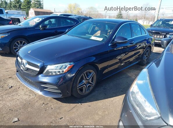 55SWF8EB0KU292611 2019 MERCEDES-BENZ C-CLASS Blue Przód lewy