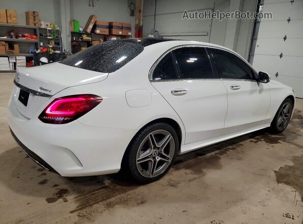 55SWF8EB0KU322285 2019 MERCEDES-BENZ C White Tył prawy
