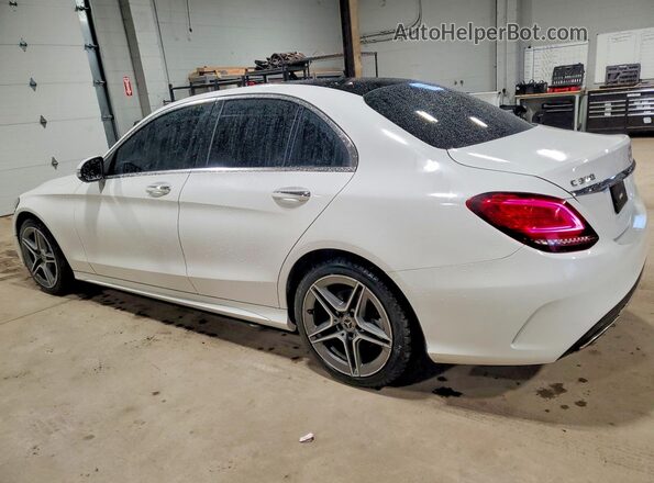 55SWF8EB0KU322285 2019 MERCEDES-BENZ C White Tył lewy