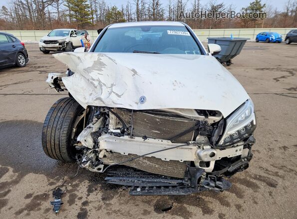 55SWF8EB1LU332728 2020 MERCEDES-BENZ C White წინა ხედი