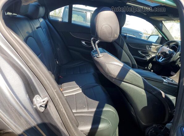 55SWF8EB2KU307495 2019 MERCEDES-BENZ C Gray უკანა სავარძლების ხედი