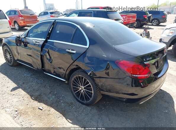 55SWF8EB6KU292760 2019 MERCEDES-BENZ C-CLASS Black Tył lewy