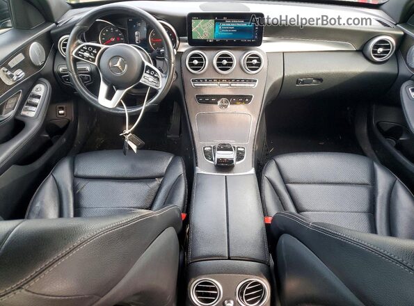 55SWF8EB6KU312781 2019 MERCEDES-BENZ C Black წინა პანელის ხედი