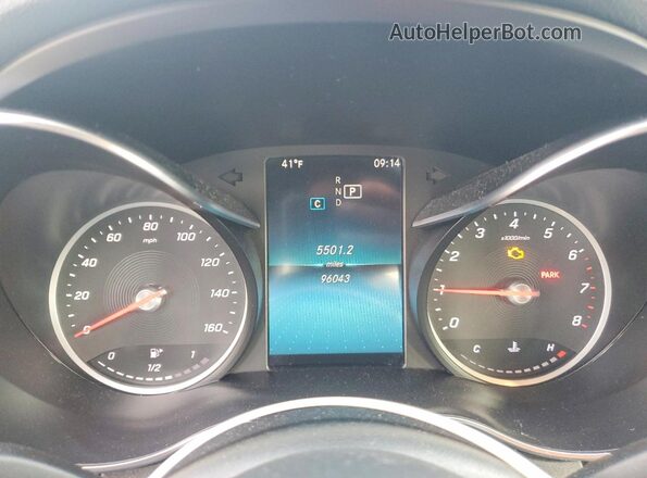 55SWF8EB6KU312781 2019 MERCEDES-BENZ C Black ხელსაწყოთა პანელის ხედი