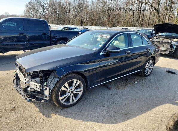 55SWF8EB7KU292475 2019 MERCEDES-BENZ C Black Առջևի ձախ երեք քառորդ տեսարան